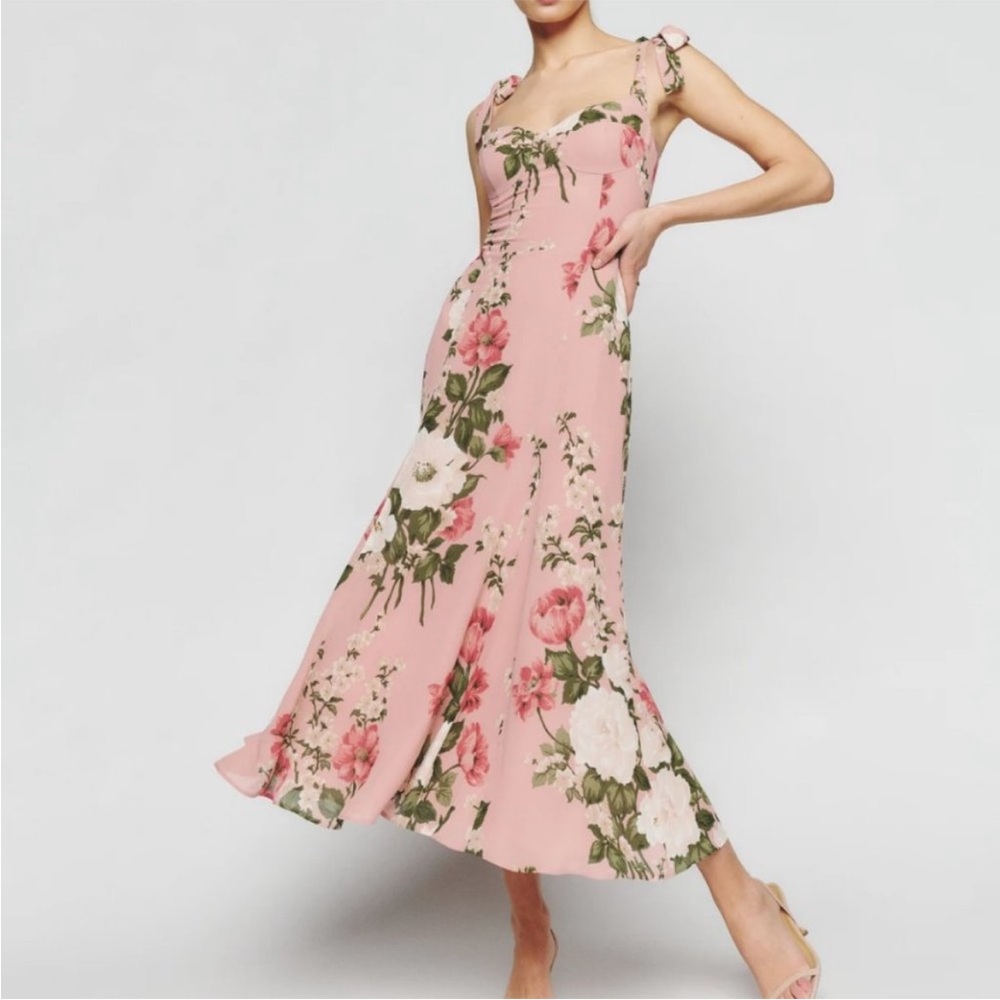 REFORMATION Nadira Tie Strap Dress